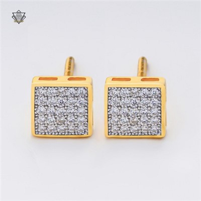 Anting -anting emas persegi